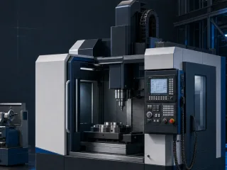 Industrial machinery showroom