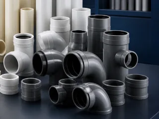 Dark gray SWR fittings