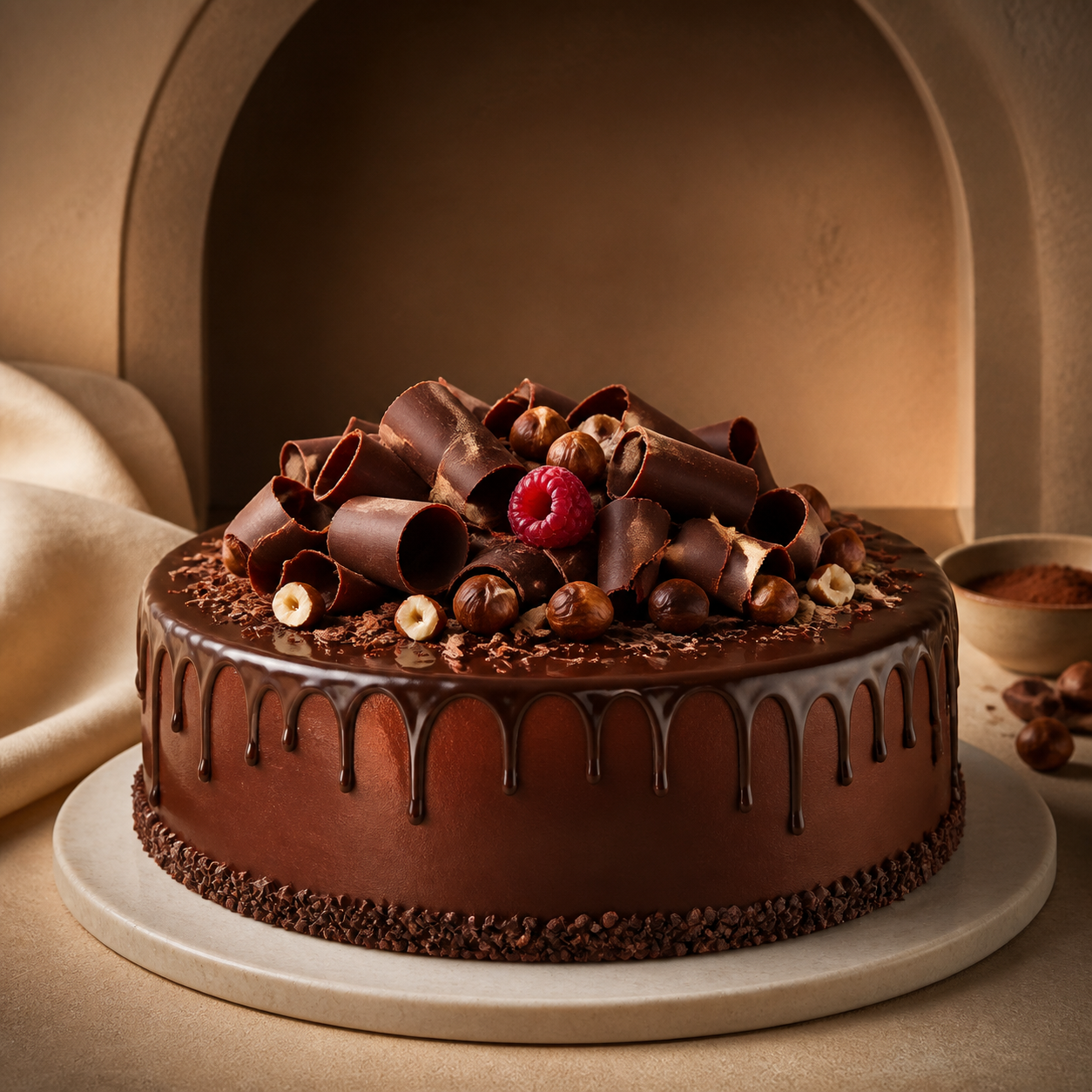 Rich chocolate cake