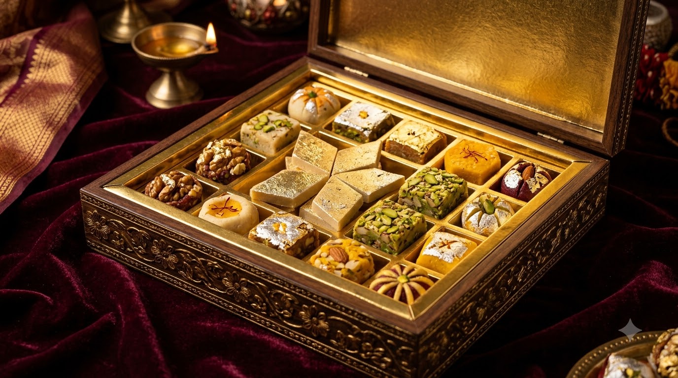 Luxury Indian sweets gift box